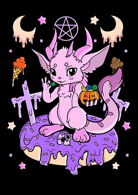Chibi Horror Pastel Goth