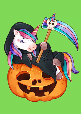 Halloween Unicorn Pumpkin