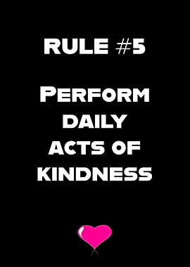 Rules For Life Rule 5