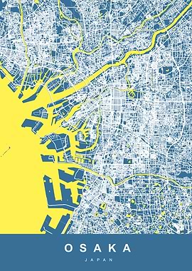 OSAKA Map JAPAN