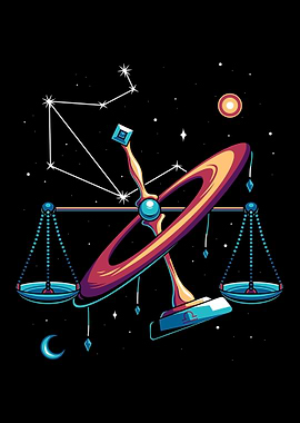 Zodiac Sign Libra Galaxy