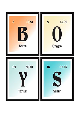 Boys Table of Elements