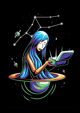 Zodiac Sign Virgo Galaxy