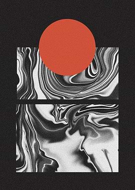 Minimal Marble Sunset