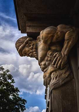 Atlant Stone Sculpture