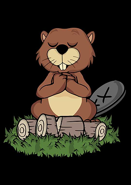 Yoga Beaver Meditation