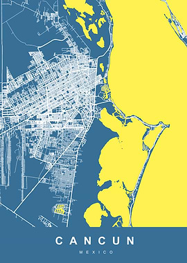 CANCUN Map MEXICO