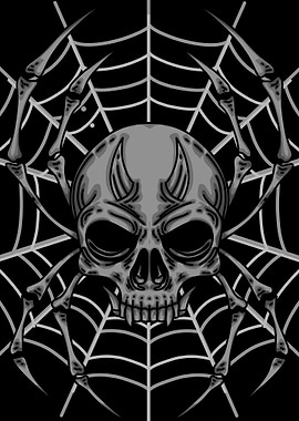 spider dark skeleton