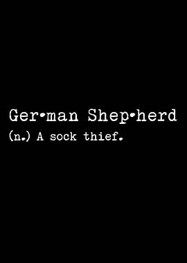 German Shepherd Sock Thief