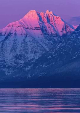 Mountain sunset