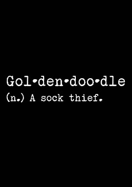 Goldendoodle A Sock Thief