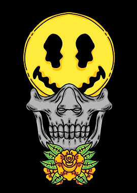 halloween smile skull