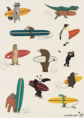 Surfing Animals