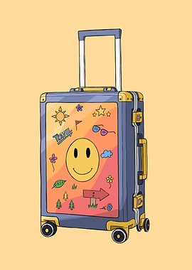Suitcase travel Cute