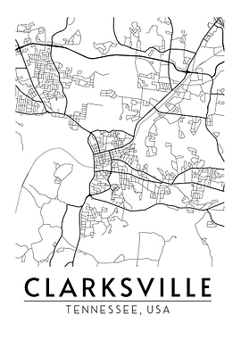 Clarksville Tennessee Map