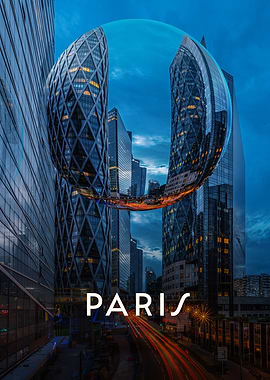 Paris France Crystal Orb