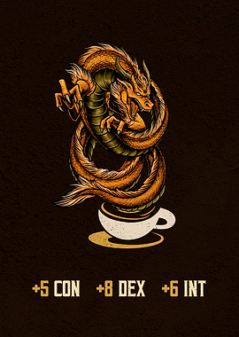 Dragons Coffee Stats 5 Con