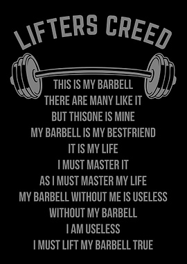 Lifters Creed Barbell