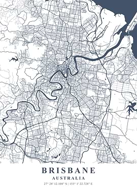 Brisbane Ash Plane Map