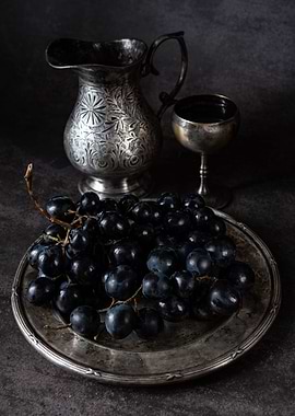 Still life with grapes