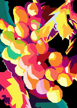 Grape pop art