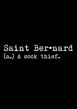 Saint Bernard Sock Thief