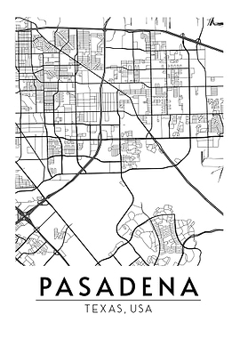Pasadena Texas Map