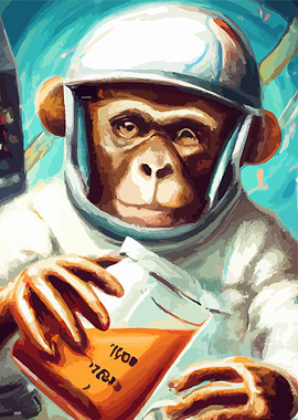 monkey astronaut