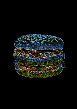 neon burger