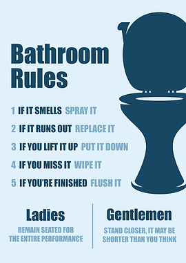 Funny Bathroom Rules