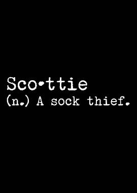 Scottie Dog A Sock Thief