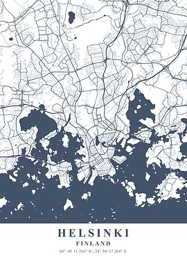 Helsinki Ash Plane Map