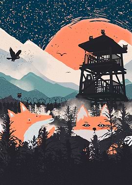 Fox Punk and Orange Moon