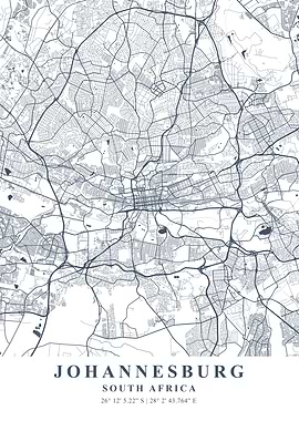 Johannesburg Ash Plane Map