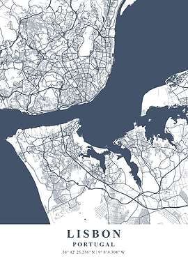 Lisbon Ash Plane Map