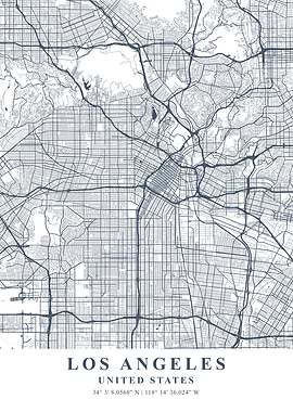 Los Angeles Ash Plane Map