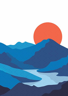 Sun Behind The Mountain