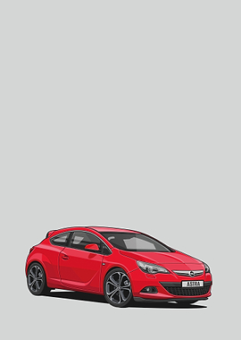 Vauxhall Astra red