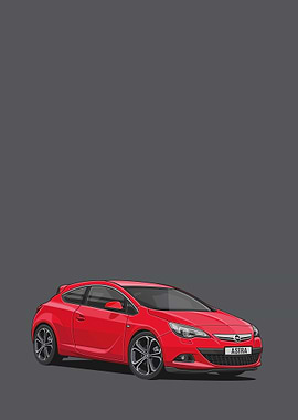 Vauxhall Astra red