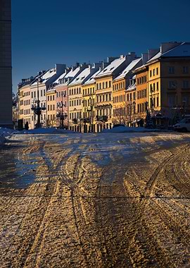 Warsaw On Winter Morning