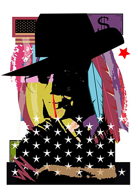 Pop art poster with a Indi