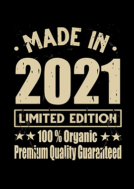 Made In 2021 Vintage Retro