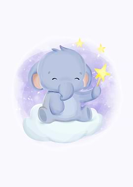 Baby Elephant Playing