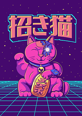 Cyborg Maneki Neko Cat
