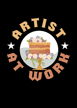 Artist At Work Baking Cake