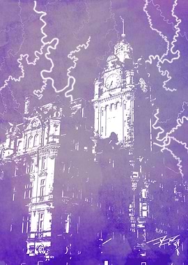 The Balmoral Hotel- Purple