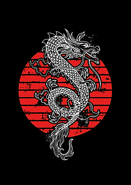 Fear me dragon red sun