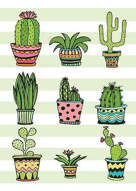 Botanical Cactus Decor