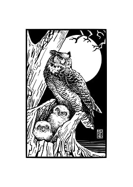 Guardian Series Horned Owl