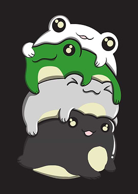 Demiromantic Pride Frog